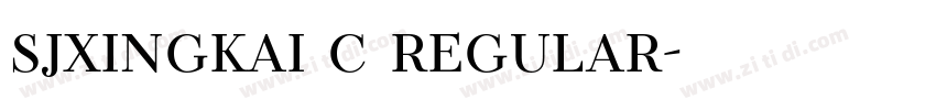 sjxingkai c regular免字体转换